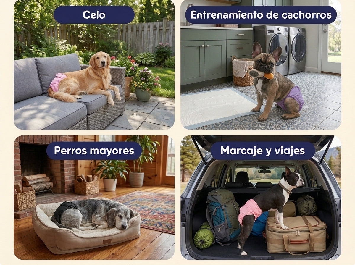 Pañal Lavable para Perros