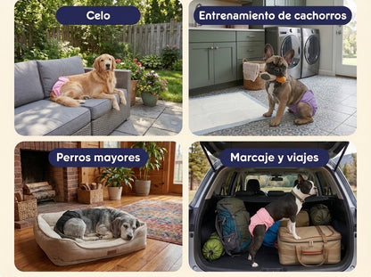Pañal Lavable para Perros